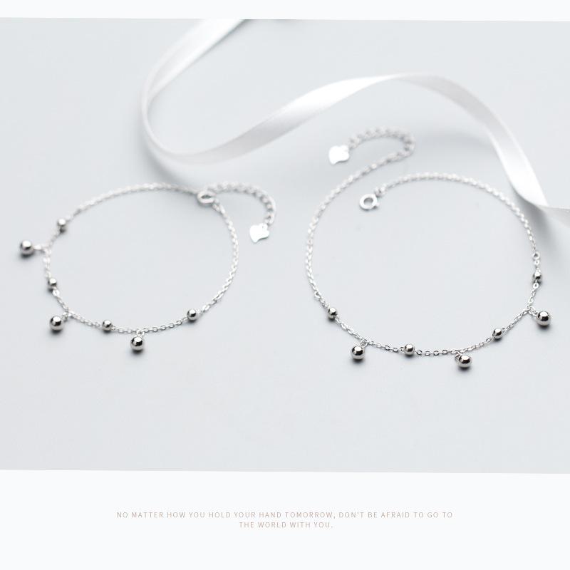Crystal - ブレスレット レディース 韓国 ファッション シルバー 大小 光珠 華奢見え アクセサリー 上品 きれいめ かわいい お洒落 デート パーティー2