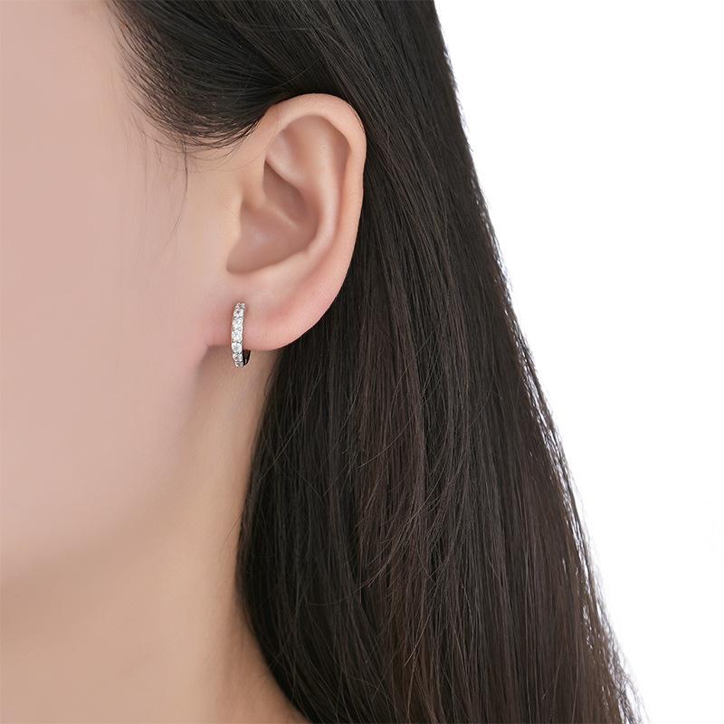 ピアス レディース シルバー925 ジルコニア サークル イヤリング フープ アマゾン ファッション エレガント かわいい