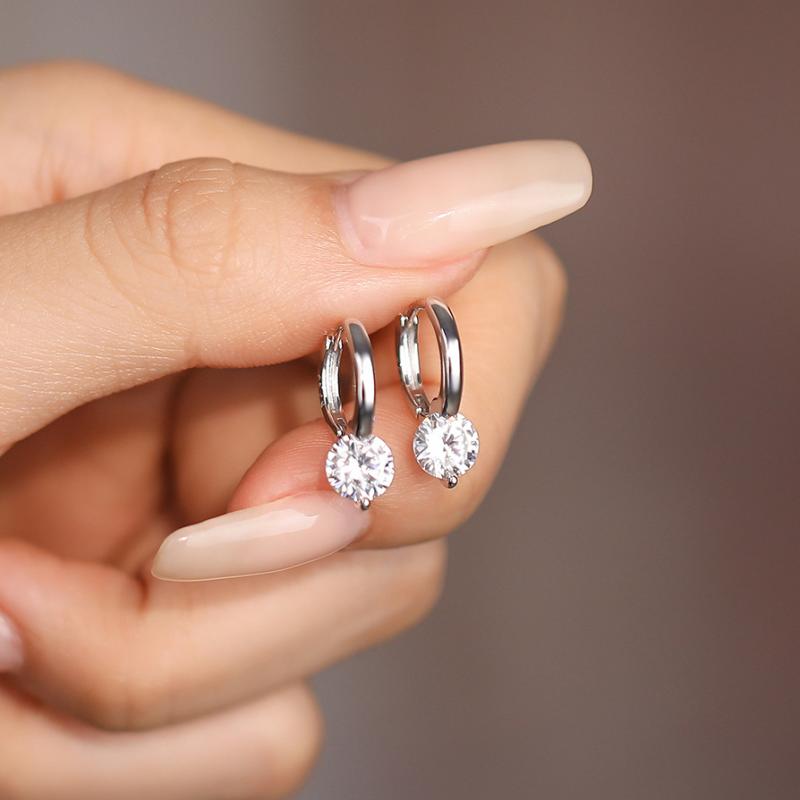 Akoya Pearl - ピアス レディース s925 シルバー ジルコニア 小さめ フープ 電気メッキ加工 普段使い かわいい 上品 おしゃれ 大人 アクセサリー