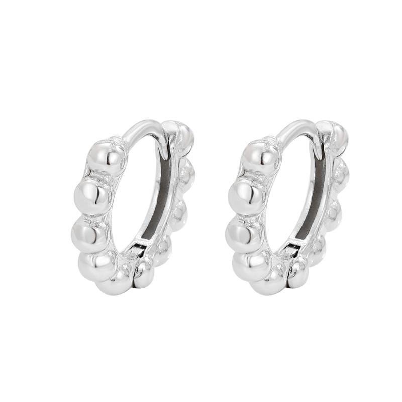 White Coral - ピアス レディース シルバー925 小さめ 丸玉 イヤリング 上品 高見え シンプル ファッション アクセサリー シルバー