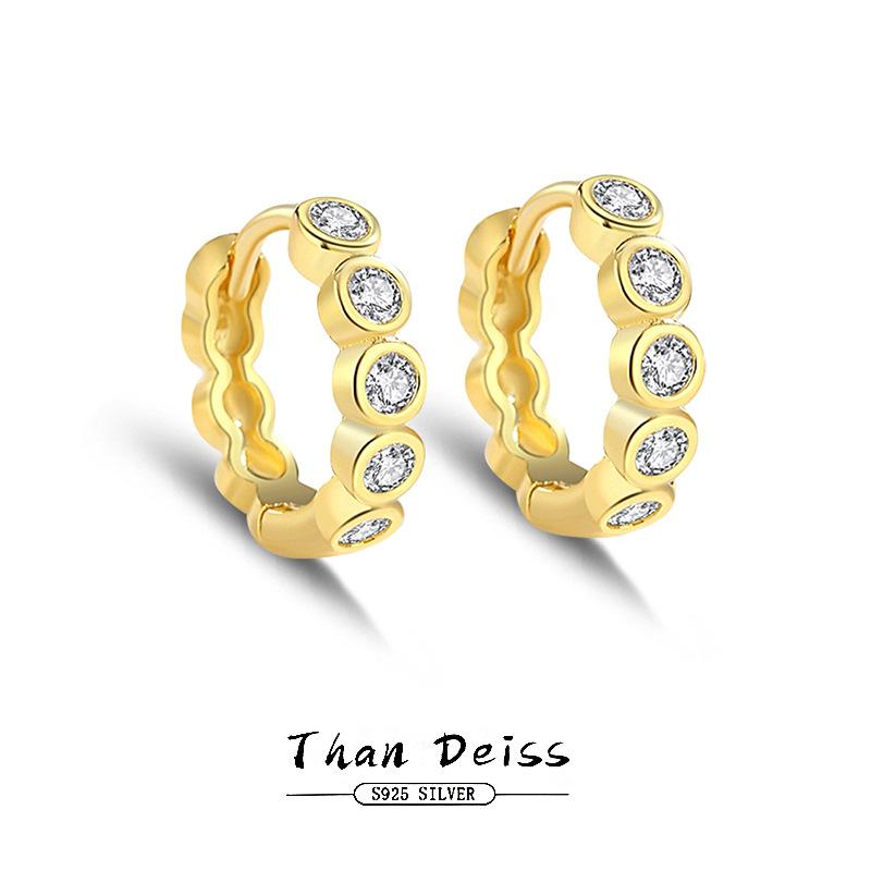 ピアス レディース シルバー925 サークル ジルコニア 高級感 フープピアス 秋冬 アレルギー対応 輪っか 小さめ