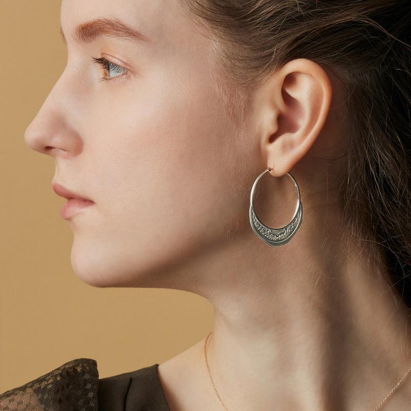 Other - ピアス レディース ファッション S925 シルバー アーク イヤリング 古銭風 おしゃれ アクセサリー