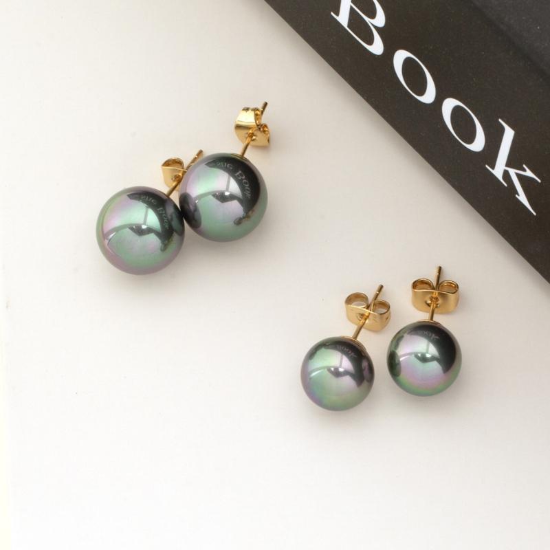 ピアス レディース S925シルバー 大溪地孔雀グリーン パール 高級感 ファッション 百搭
