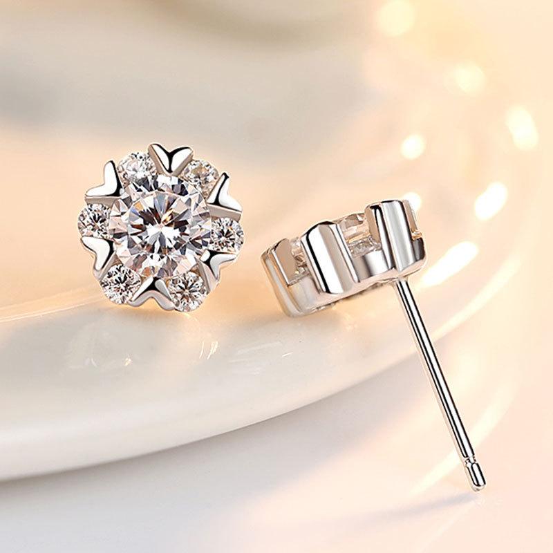 ピアス レディース シルバー925製 雪の結晶モチーフ ファッション エレガント イヤリング アクセサリー