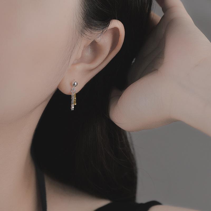 ピアス レディース S925 シルバー イヤリング 高見え 流れる ような シルエット おしゃれ ファッション アクセサリー 銀飾品