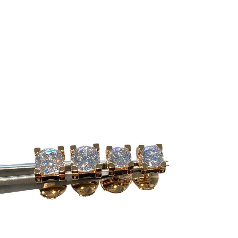 ピアス レディース 高品質 牛角 ローズゴールド ジルコニア 上品 スタッドピアス 女性 ファッション アクセサリー 百搭