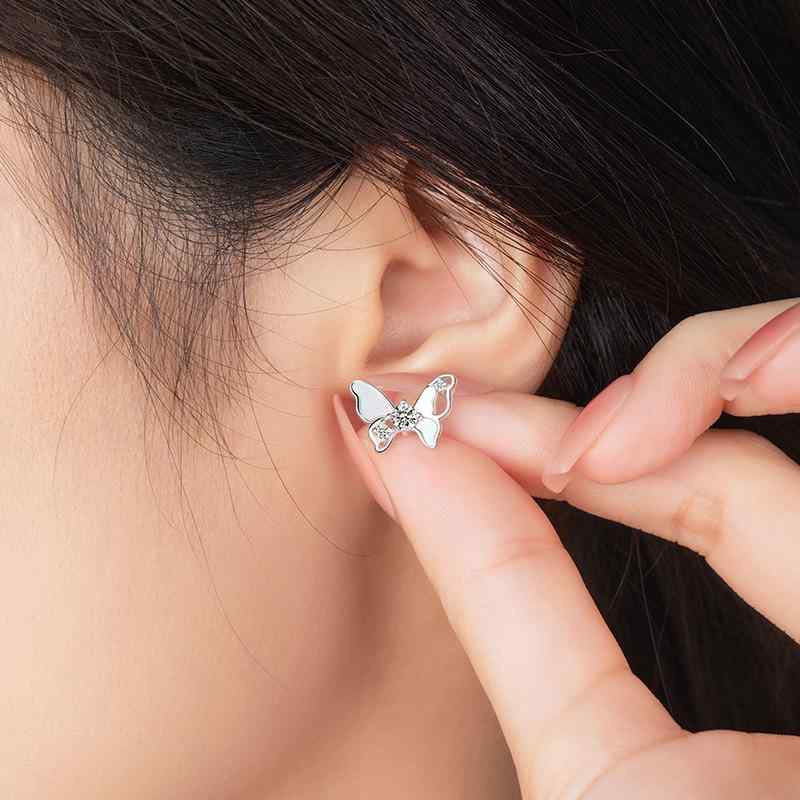 ピアス レディース シルバー925 小さめ 揺れる デザイン イヤリング シェル インスタ風 ジルコニア かわいい 上品