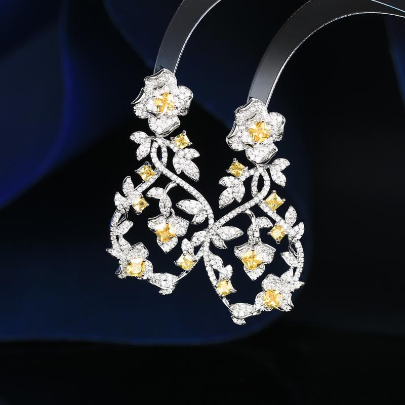 ピアス レディース ジルコニア 花柄 幾何学模様 s925 シルバー925 銀針 アレルギー対応 イヤリング アクセサリー ジュエリー プレゼント ギフト