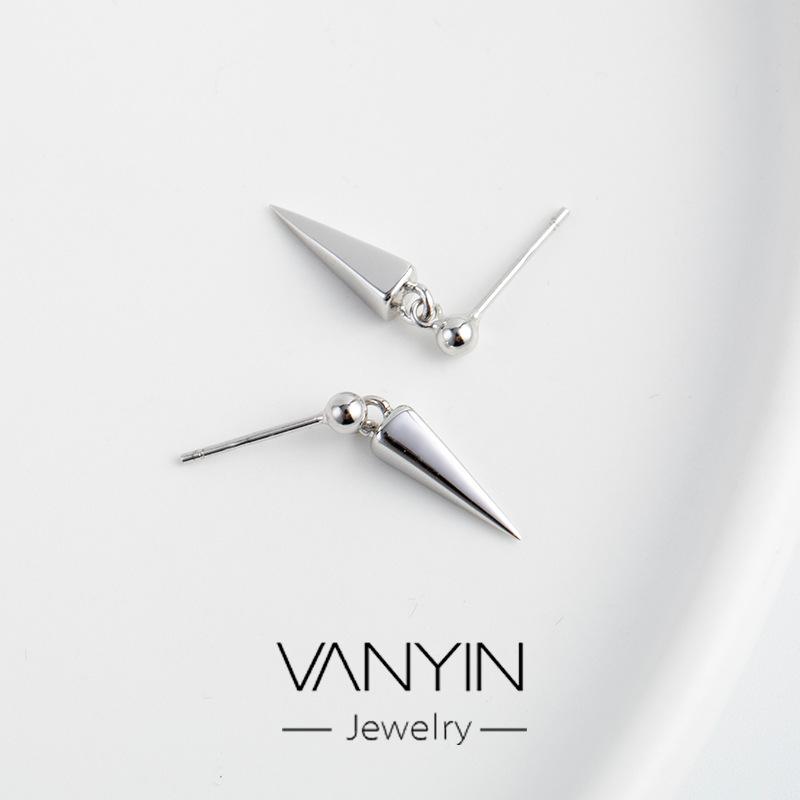 ピアス レディース S925 シルバー 小さめ 韓国風 かわいい 幾何学模様 イヤリング シルバー925 銀 アレルギー対応 シンプル オフィス 普段使い