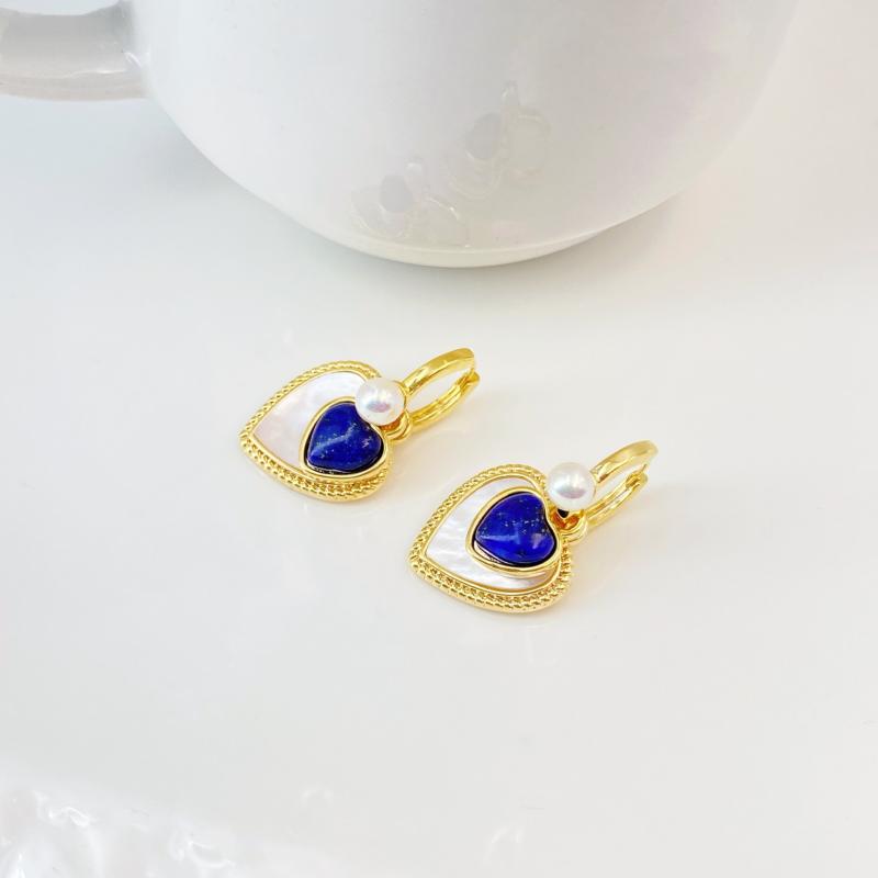 Cubic Zirconia - イヤリング レディース かわいい ハート型 レトロ 小さめ 高級感 韓国風 多way ピアス アクセサリー