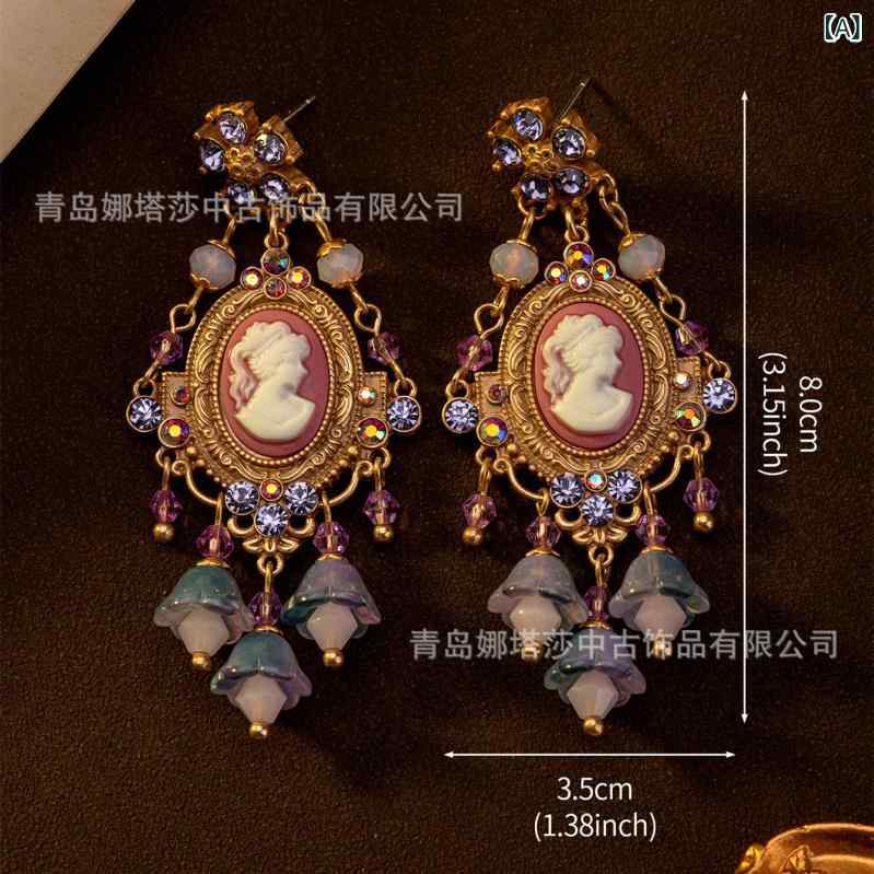 Freshwater Pearl - イヤリング レディース 宮廷風 気質 パール タッセル レトロ かわいい 高級感 軽奢 ジルコニア