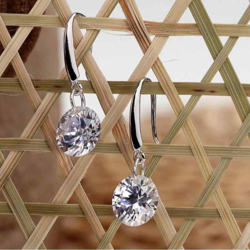 ピアス レディース シルバー925 ジルコニア シンプル 揺れる シルバーアクセサリー ギフト プレゼント 女性用