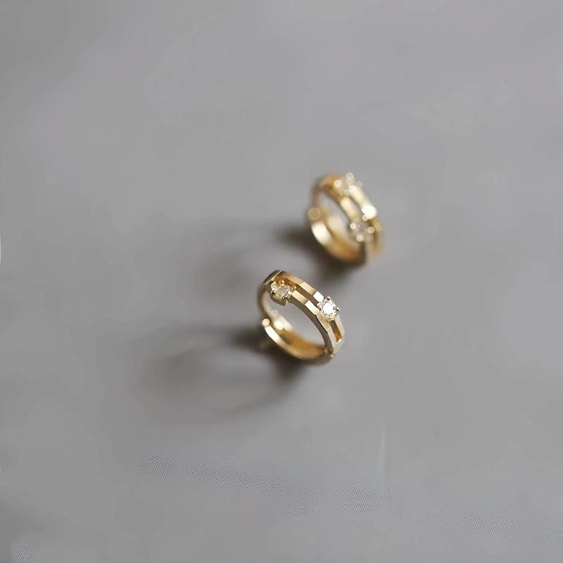 Other - ピアス レディース シルバー925 14K金メッキ ジルコニア 小さめ 小ぶり 高級感 高見え エレガント 上品 かわいい デザイン