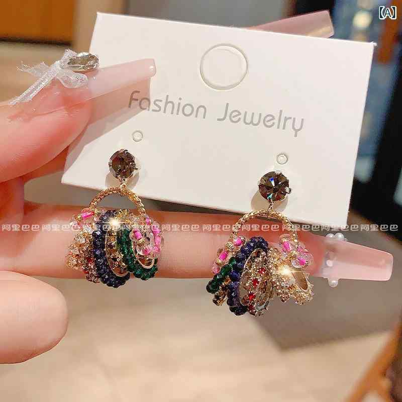 ピアス レディース 女性用 ジルコニア 水晶 キラキラ 小さめ シンプル デザイン 電気メッキ加工 フープピアス 高級感 パーティー お呼ばれ プレゼント2