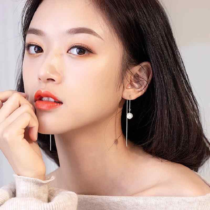 ピアス レディース S925 シルバー 淡水パール ホワイト 10mm パール タッセル ドロップ エレガント 上品 かわいい 女性 ギフト