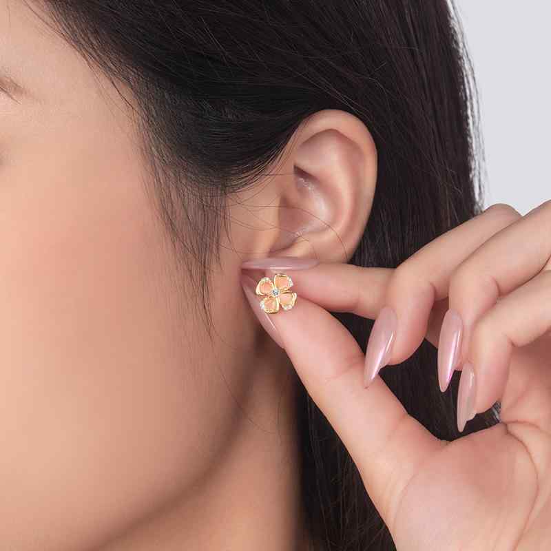 ピアス レディース ファッション 四つ葉 クローバー シルバー925 ハート ジルコニア イヤリング 花 フラワー かわいい おしゃれ普段使い