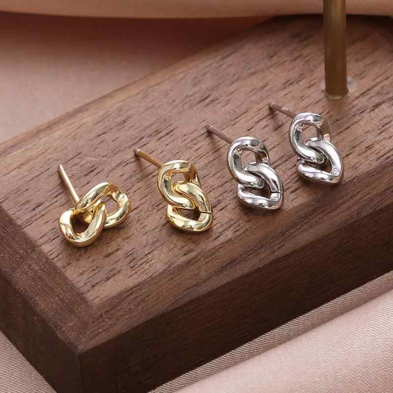 Rakuten - ピアス レディース 韓国風 S925 シルバー チェーン イヤリング インフルエンサー ファッション アクセサリー シンプル かわいい