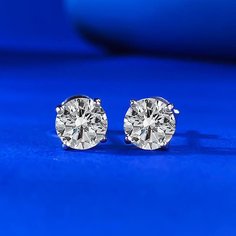ピアス レディース シルバー925 一粒 ジルコニア スタッドピアス ファッション 百搭 ベーシック シンプル 上品 かわいい アレルギー対応