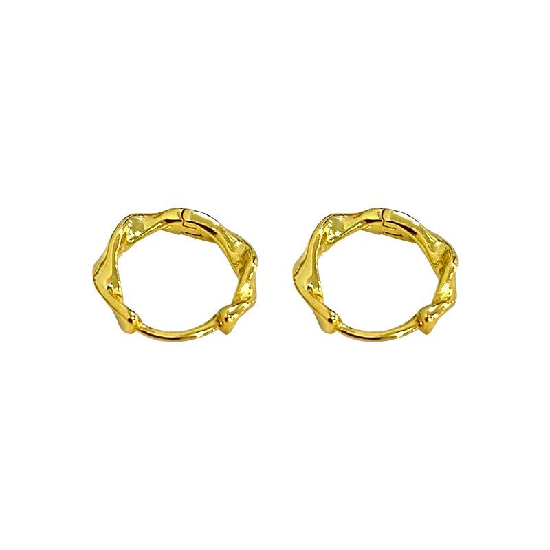 イヤリング レディース S925 シルバー サークル ラウンド リング 個性的 イヤーカフ 925銀