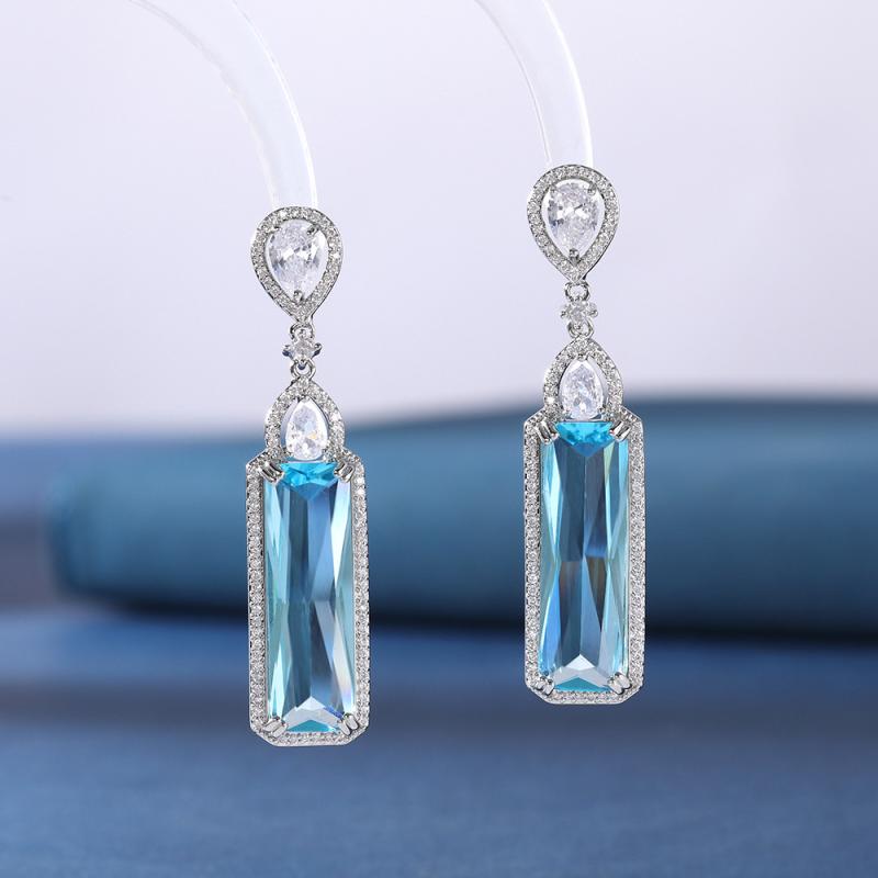 ピアス レディース S925 シルバー ジルコニア 幾何学模様 カラフル かわいい イヤリング アクセサリー