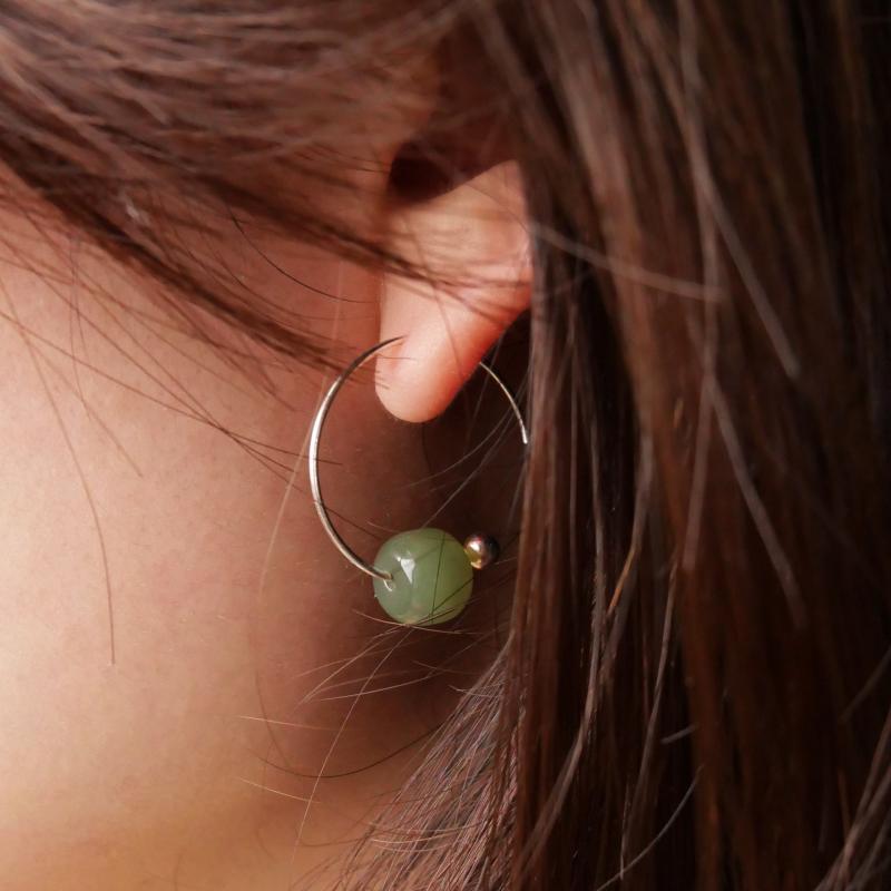 イヤリング レディース シルバー925 和田玉 イヤーカフ イヤークリップ 軟骨 普段使い かわいい おしゃれ トレンド