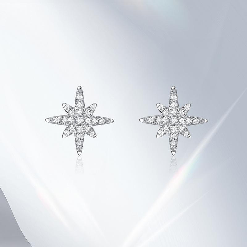 Other - ピアス レディース S925 シルバー 八芒星 スタッドピアス キラキラ 小さめ シルバー925 銀 アレルギー対応 シンプル かわいい 小ぶり 普段使い