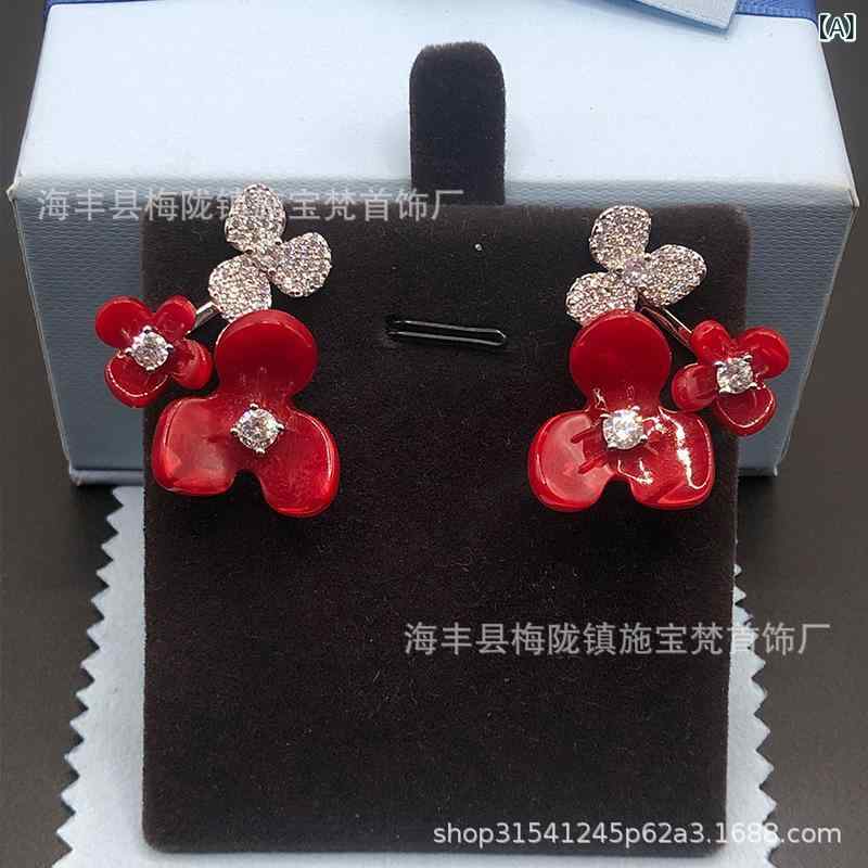 ピアス レディース ファッション アクセサリー ジルコニア 花 シルバー925 電気メッキ加工 かわいい おしゃれ ギフト プレゼント