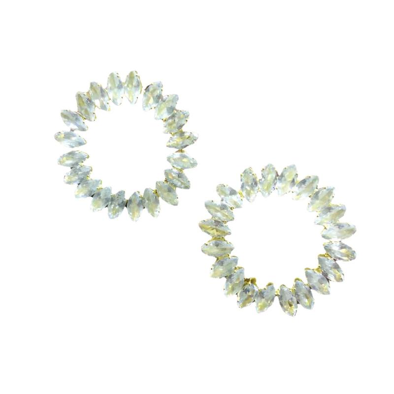 イヤリング レディース ファッション ジルコニア サークル 大ぶり ブライダル ウェディング パーティー ジュエリー アクセサリー