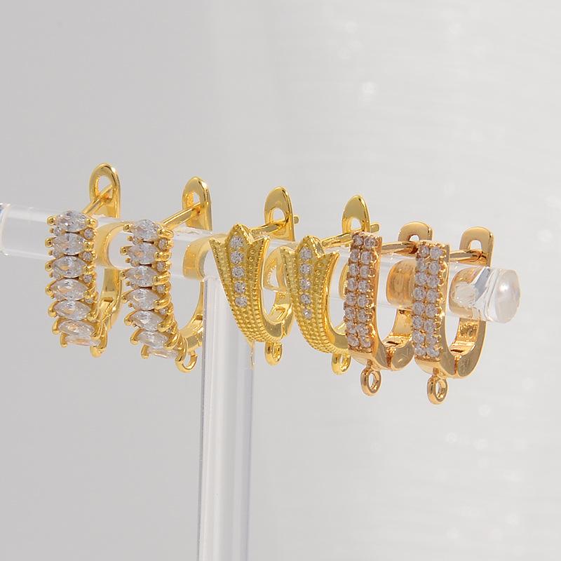 ピアス レディース S925 シルバー 小さめ 軽め ぜいたく ジルコニア 円 U字型 イヤーカフ フープピアス..