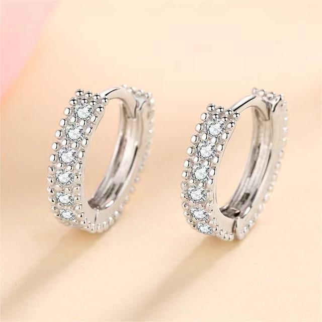 ピアス レディース シルバー925 Dカラー モアッサナイト スタッドピアス フープピアス S925 小さめ シルバー アレルギー対応 シンプル 普段使い オフィス