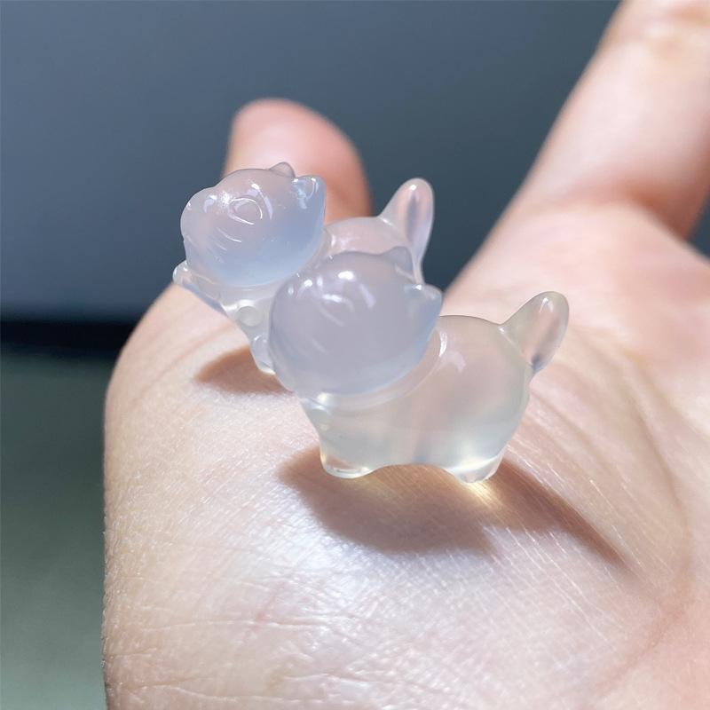 苏联钻 - ネックレス レディース メンズ 天然瑪瑙 猫 ペンダント アクセサリー ストラップパーツ かわいい2