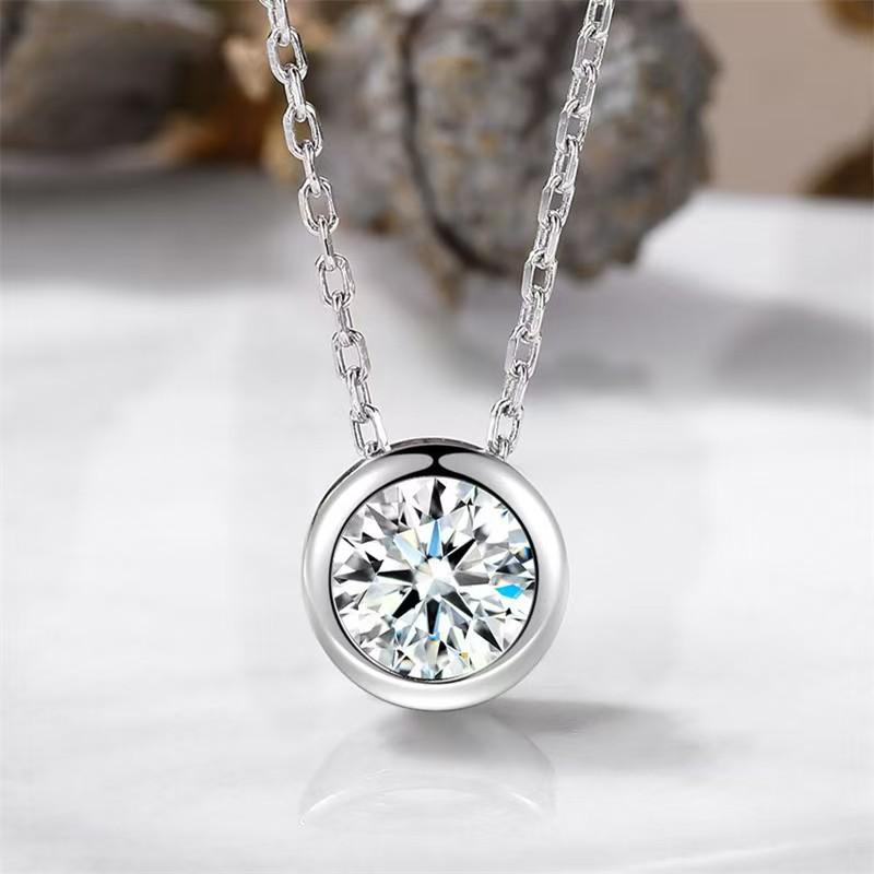 ネックレス レディース シルバー925 ジルコニア バブル ペンダント 韓国 ファッション シンプル かわい..