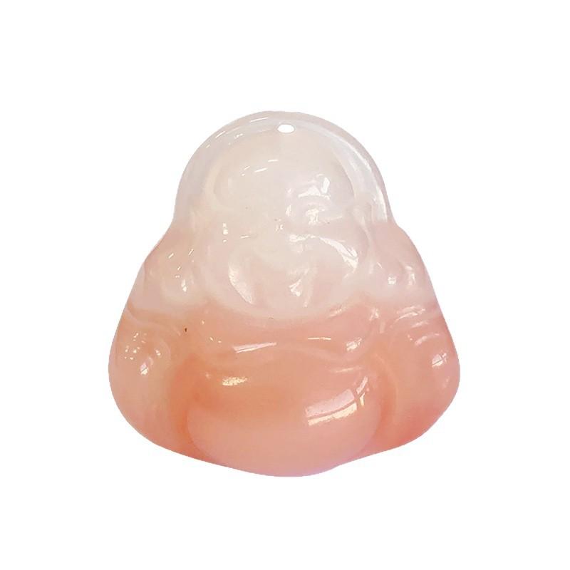 ネックレス レディース 桜色 翡翠 弥勒仏 ペンダントトップ 女性用 ピンク ジェダイト アクセサリー