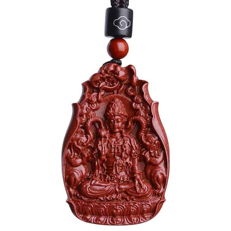 Gurosshura - ネックレス メンズ 男性用 干支 守護神 ペンダント 本命年 ギフト ラッキーアイテム ジルコニア シルバー