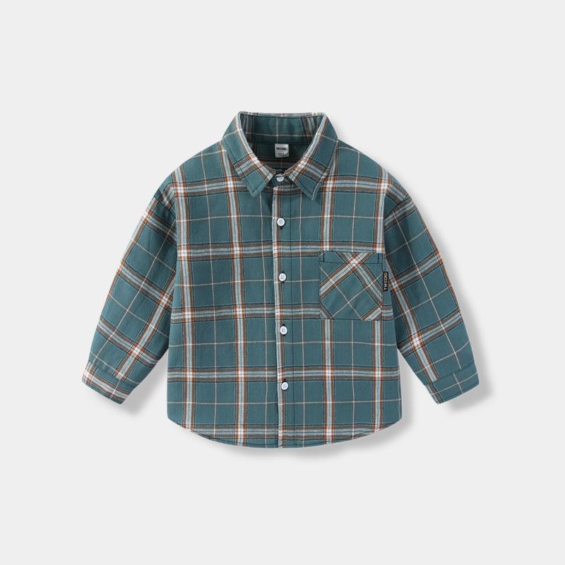 シャツ キッズ 男の子 子供用 綿100% 格子柄 ネルシャツ 春秋 親子コーデ 普段使い かわいい