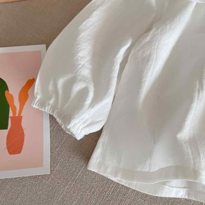 Other - シャツ キッズ 花柄 レース襟 長袖 トップス 子供服 秋服 かわいい 0歳 6歳