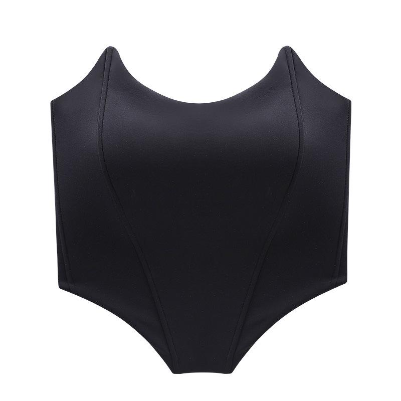 キャミソール レディース チューブトップ ビスチェ カップ付き インナー スリム フィッシュボーン内蔵 セクシー クラブウェア ストリート