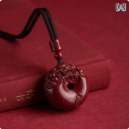 SWAROVSKI - ネックレス メンズ 男性用 朱砂 貔貅 ペンダント ラッキーアイテム 平安御守 アクセサリー