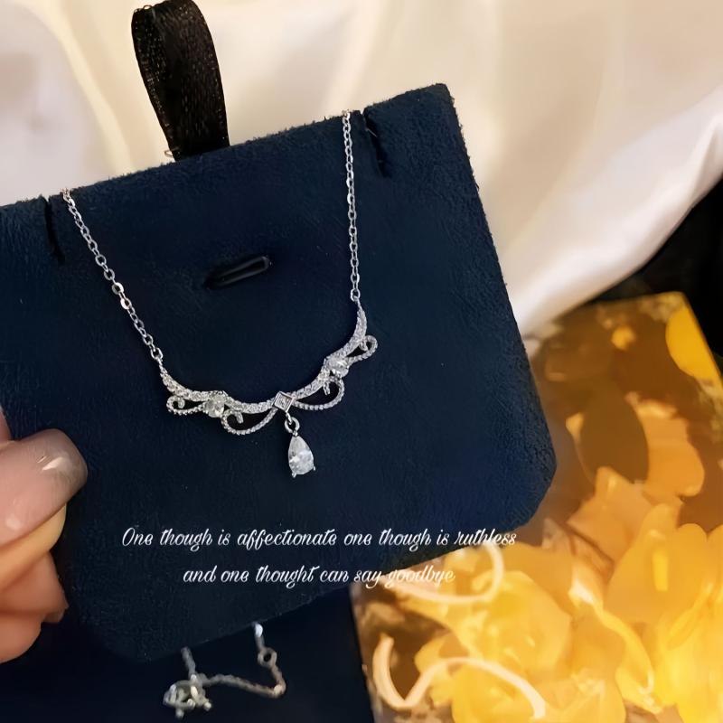 Other - ネックレス レディース シルバー925 ドリーム 流線形 タッセル ペンダント 軽奢 小洒落 デザイン 普段使い シルバーアクセサリー
