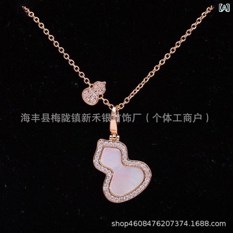 Chromium - ネックレス レディース 厚メッキ 18k ローズゴールド レッド瑪瑙 金麒麟 ひょうたん 高級感 鎖骨 ペンダント