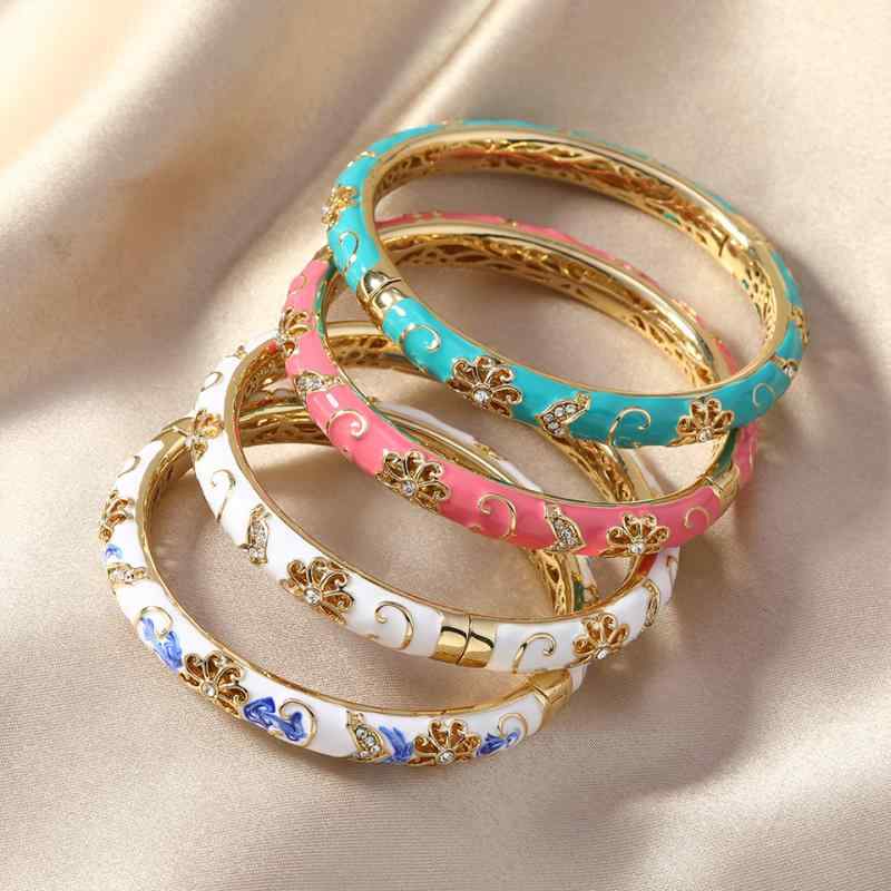 팔찌 - ブレスレット レディース 景泰藍 青花磁 琺琅 彩 復古 チャイナドレス アクセサリー バングル エレガント アジアン テイスト ギフト プレゼント2