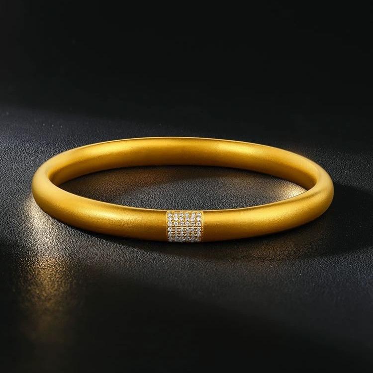 ブレスレット レディース ジルコニア 泥鳅背手镯 古法传承 ワイド 磨り仕上げ バングル シルバー925 ア..