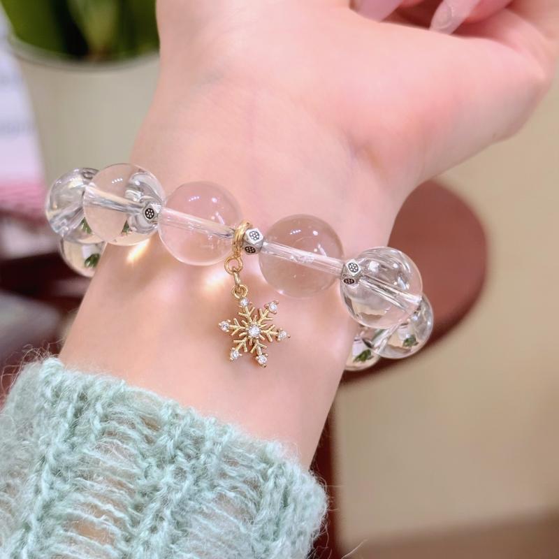 Pearl White - ブレスレット レディース ファッション 高見え 大玉 天然石 水晶 パワーストーン 浄化 厄除け かわいい 大人 おしゃれ お守り 開運 ギフト プレゼント