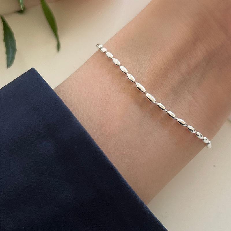 楽天市場】シルバー925 ビーズ（ブレスレット｜レディースジュエリー