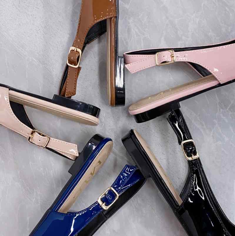 靴 レディース 婦人靴 サンダル ミュール ローヒール ポインテッドトゥ 鏡面 涼しい 通気性 蒸れない ..