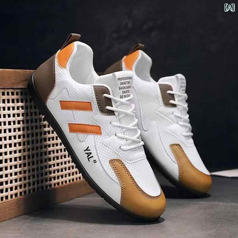 靴 メンズ 男性用 春物 カジュアルシューズ ランニングシューズ 運動靴 柔らかい 通気性 メッシュ 普段使い