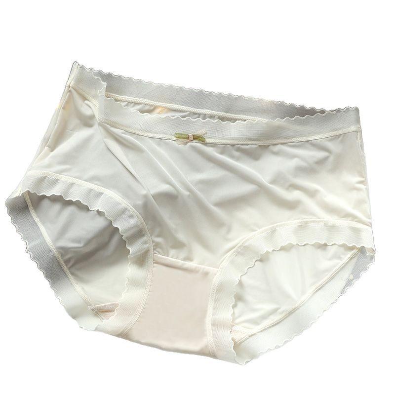 パンツ レディース 中ウエスト ショーツ シームレス 通気性 薄手 シンプル セクシー レース ストレッチ(4.0)