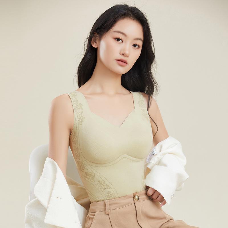 タンクトップ レディース 秋冬 暖かインナー 裏起毛 あったかインナー カップ付き キャミソール 極暖 防寒 肌着 部屋着 ルームウェア ..