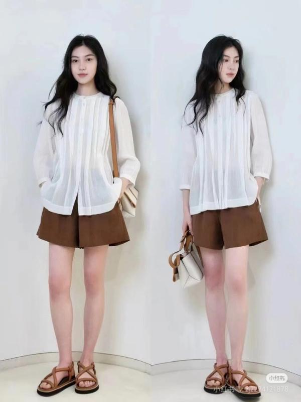 シャツ レディース 苎麻 平織り 花柄 トップス ブラウス 薄手 春夏