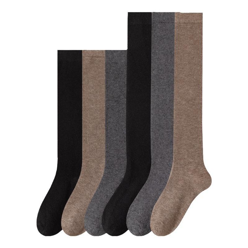 靴下 レディース 精紡ウール 高筒ソックス ニーハイソックス レッグウォーマー 滑り止め 美脚効果 冷え対策 あったか 秋冬